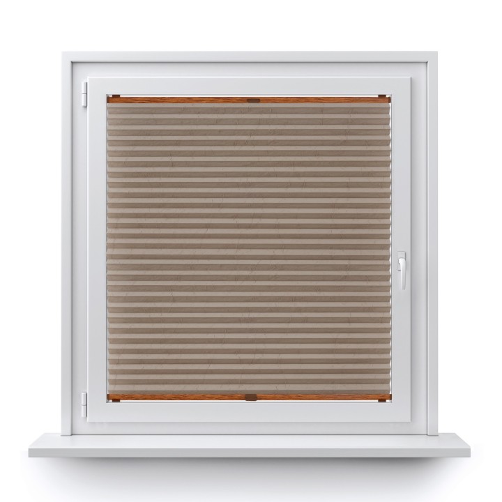 Plisa inwazyjna Gnieciona Przyciemniająca Ciemnobeżowa 933