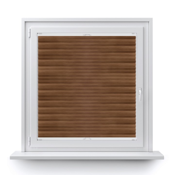 Plisa inwazyjna Bambus Przyciemniająca Brązowa 605