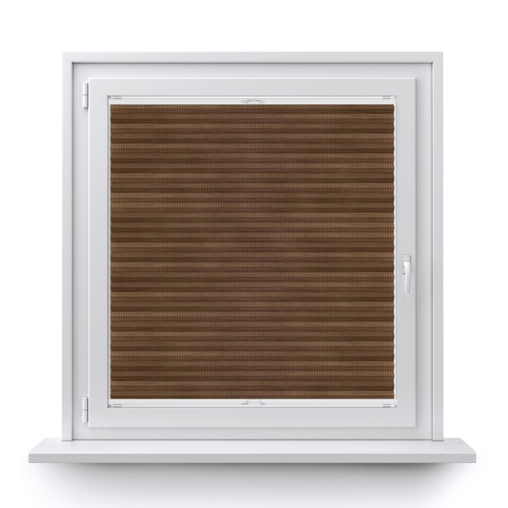 Plisa inwazyjna Bambus Przyciemniająca Ciemnobrązowa 606