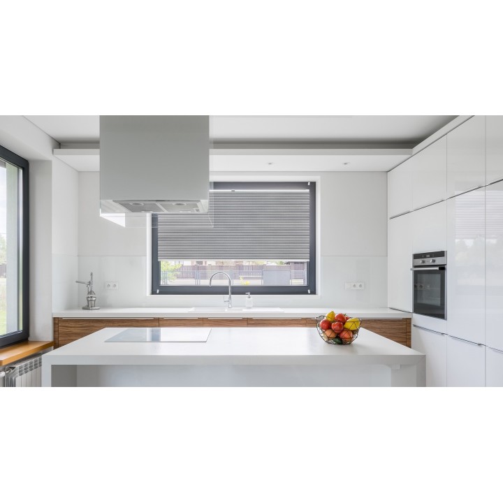 Plisa inwazyjna Bambus Przyciemniająca Szara 615