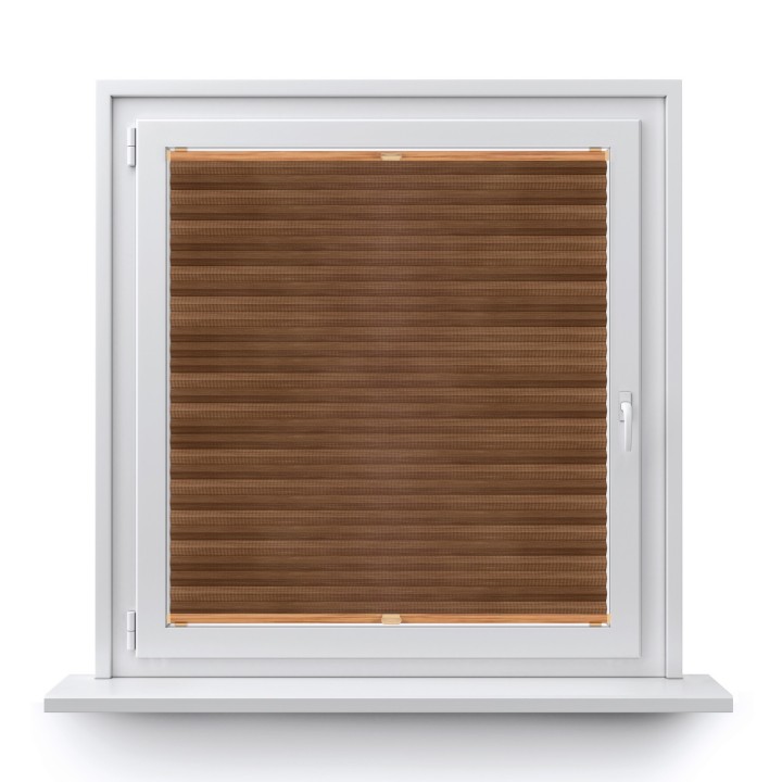 Plisa inwazyjna Bambus Przyciemniająca Brązowa 605