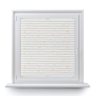 Plisa bezinwazyjna Z nadrukiem Przyciemniająca Biała 2003