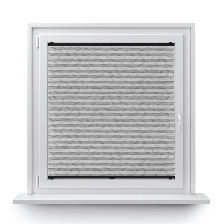 Plisa bezinwazyjna Z nadrukiem Przyciemniająca Szara 1002