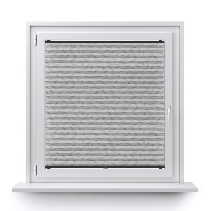 Plisa bezinwazyjna Z nadrukiem Przyciemniająca Szara 1002