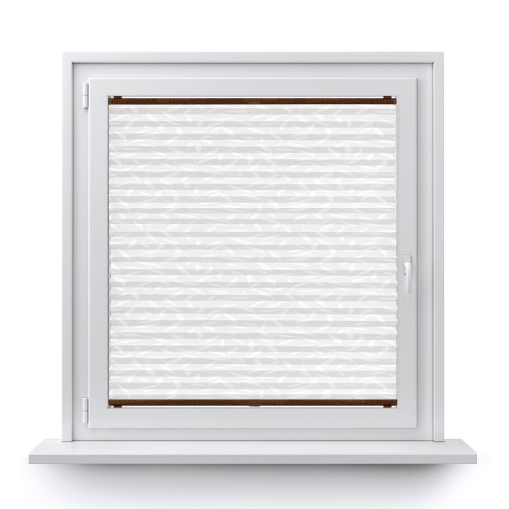 Plisa bezinwazyjna Z nadrukiem Przyciemniająca Biała 1001