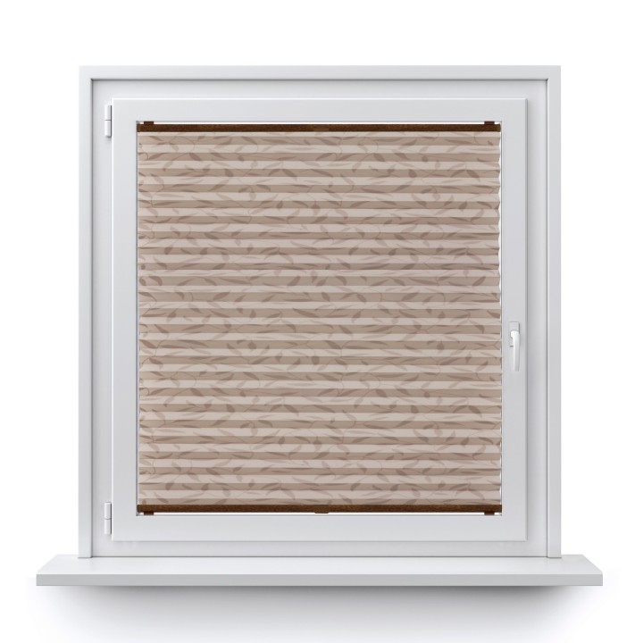 Plisa bezinwazyjna Z nadrukiem Przyciemniająca Beżowa 1003
