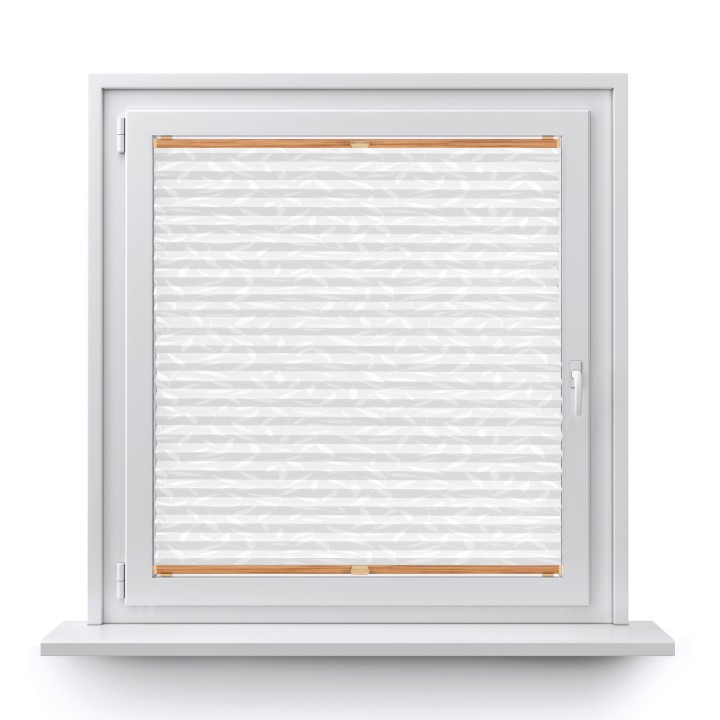 Plisa bezinwazyjna Z nadrukiem Przyciemniająca Biała 1001