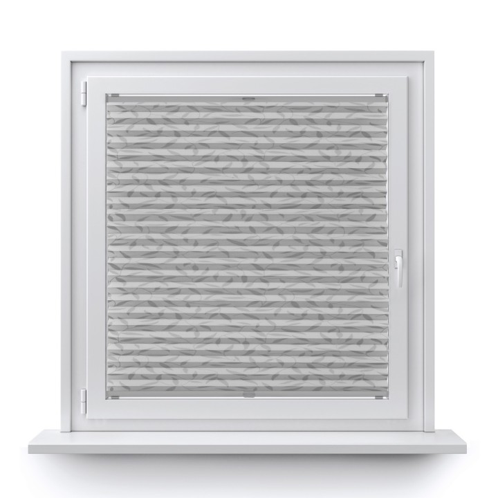 Plisa bezinwazyjna Z nadrukiem Przyciemniająca Szara 1002