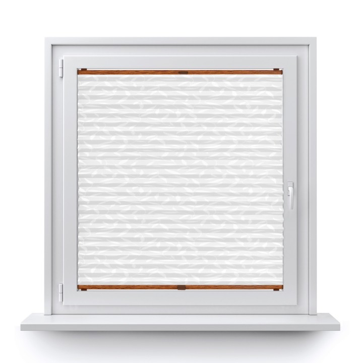 Plisa bezinwazyjna Z nadrukiem Przyciemniająca Biała 1001