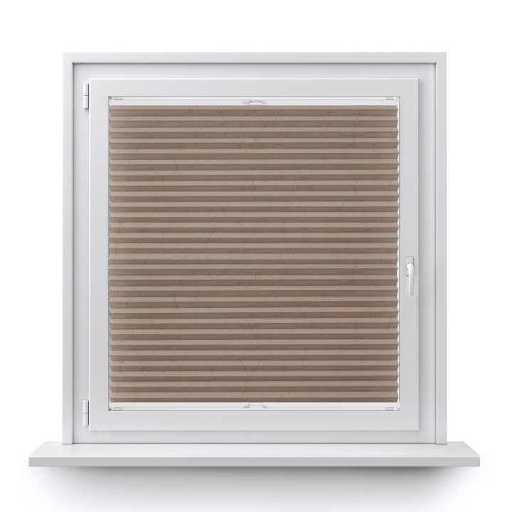 Plisa bezinwazyjna Gnieciona Przyciemniająca Ciemnobeżowa 933