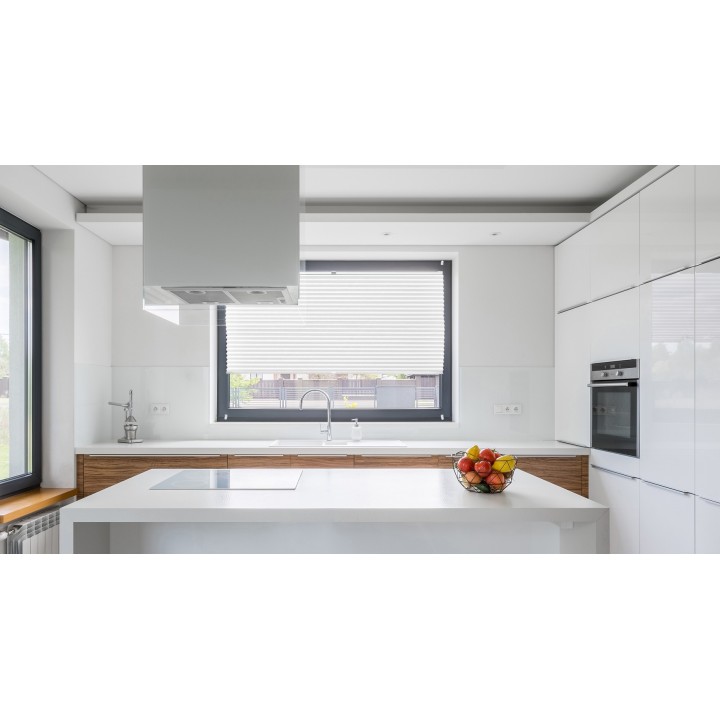 Plisa bezinwazyjna Gnieciona Przyciemniająca Biała 930