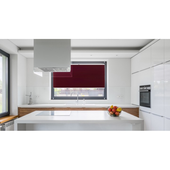 Plisa bezinwazyjna Gnieciona Przyciemniająca Bordowa 935