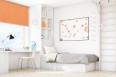 Wall mounted blind orange 508