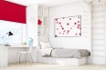 Wall mounted blind czerwień 505