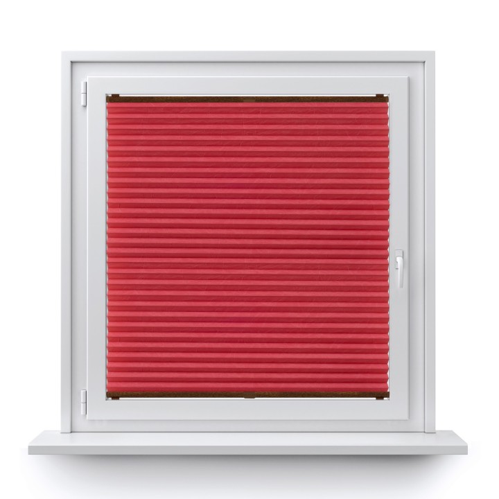 Plisa bezinwazyjna Gnieciona Przyciemniająca Czerwona Cp10452