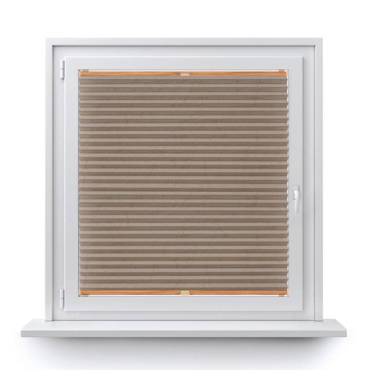 Plisa bezinwazyjna Gnieciona Przyciemniająca Ciemnobeżowa 933