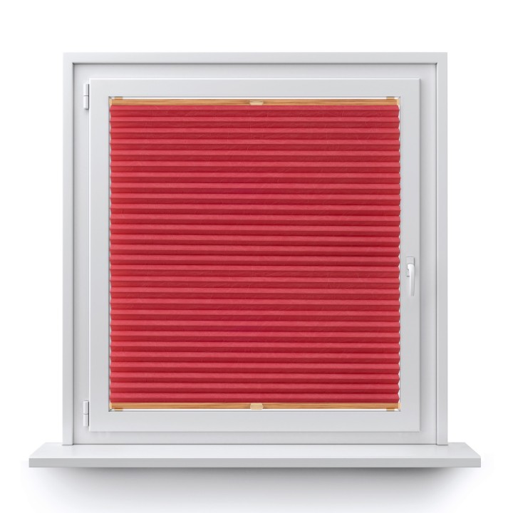 Plisa bezinwazyjna Gnieciona Przyciemniająca Czerwona Cp10452