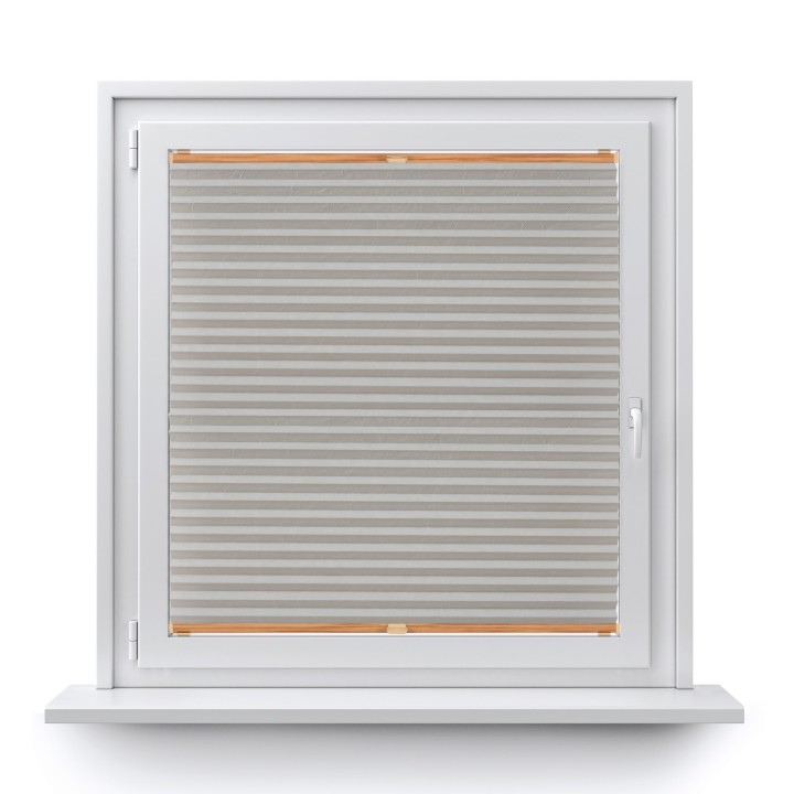 Plisa bezinwazyjna Gnieciona Przyciemniająca Jasna Szara Cp7040