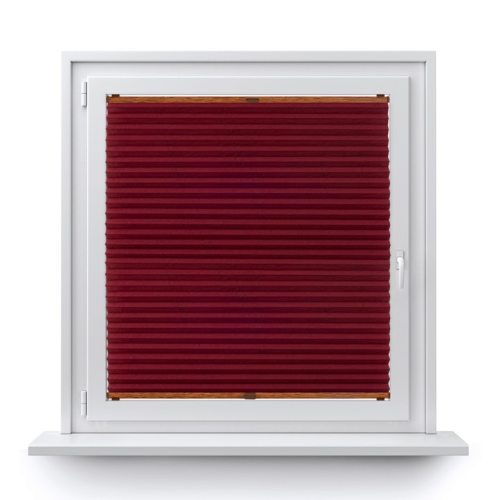 Plisa bezinwazyjna Gnieciona Przyciemniająca Bordowa 935