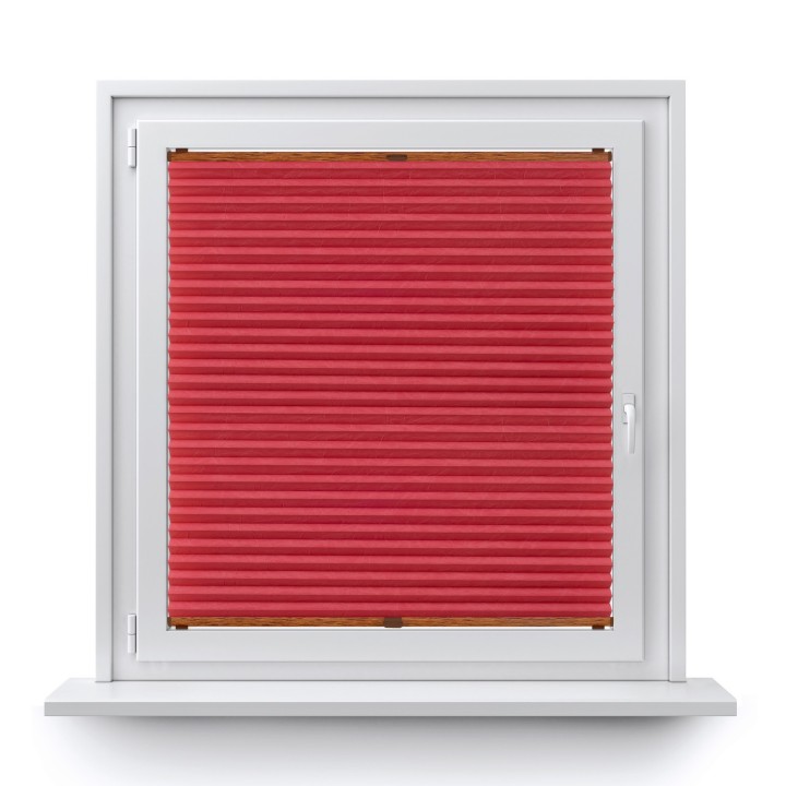 Plisa bezinwazyjna Gnieciona Przyciemniająca Czerwona Cp10452