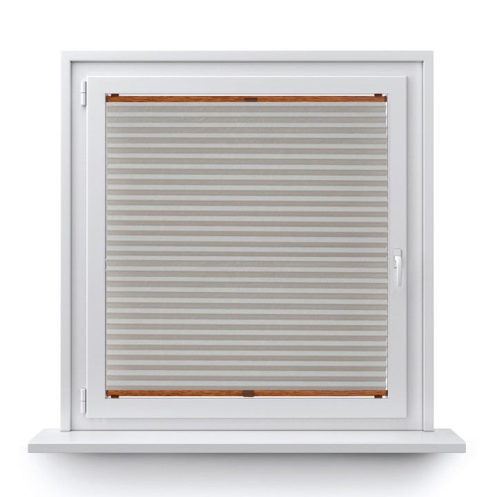 Plisa bezinwazyjna Gnieciona Przyciemniająca Jasna Szara Cp7040