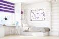 Wall mounted blind Day-Night Classic purple 608