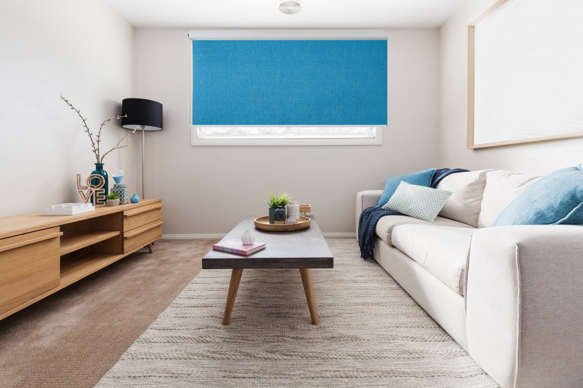 Cassette Superior roller blind Melange indygo  735