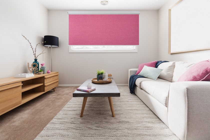 Cassette Superior roller blind Melange pink 736