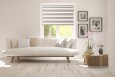 Roller blind in PVC cassette with guide Day-Night Bahama XV beige BH1502