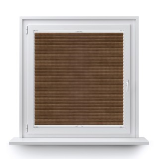 Plisa bezinwazyjna Bambus Przyciemniająca Ciemnobrązowa 606