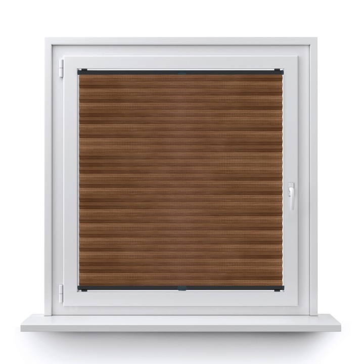 Plisa bezinwazyjna Bambus Przyciemniająca Brązowa 605