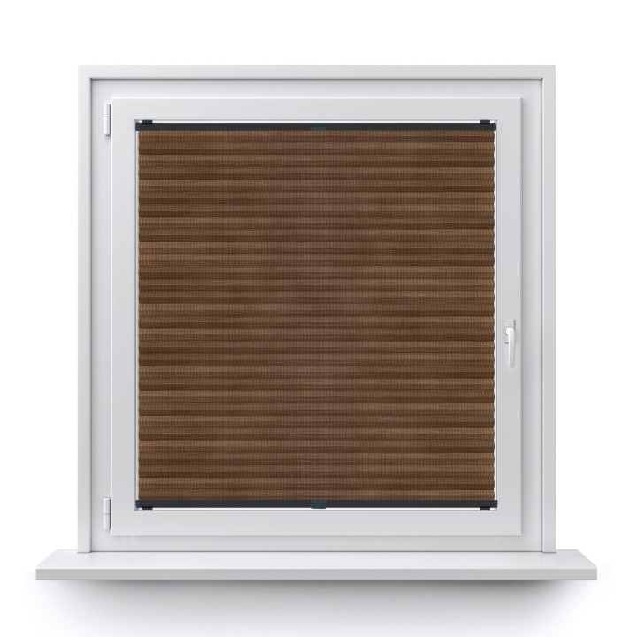 Plisa bezinwazyjna Bambus Przyciemniająca Ciemnobrązowa 606