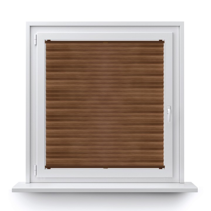 Plisa bezinwazyjna Bambus Przyciemniająca Brązowa 605