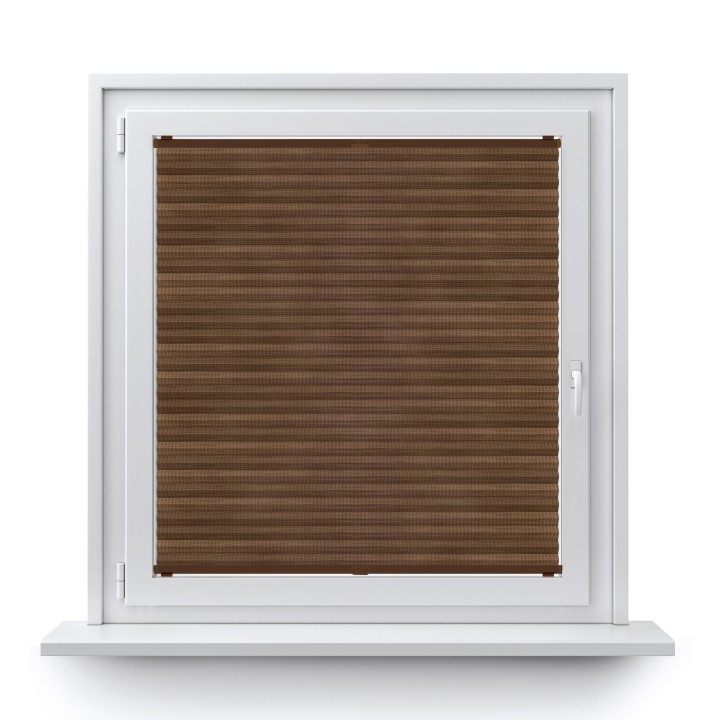 Plisa bezinwazyjna Bambus Przyciemniająca Ciemnobrązowa 606