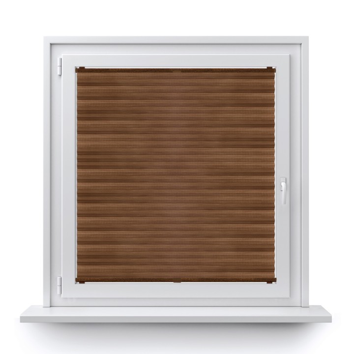 Plisa bezinwazyjna Bambus Przyciemniająca Brązowa 605