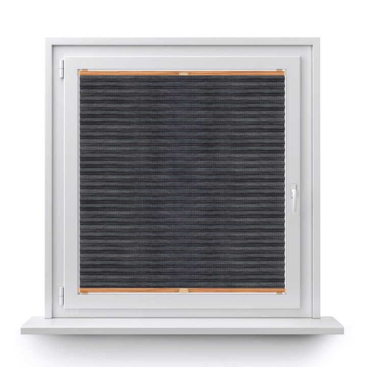 Plisa bezinwazyjna Bambus Przyciemniająca Ciemnoszara 609