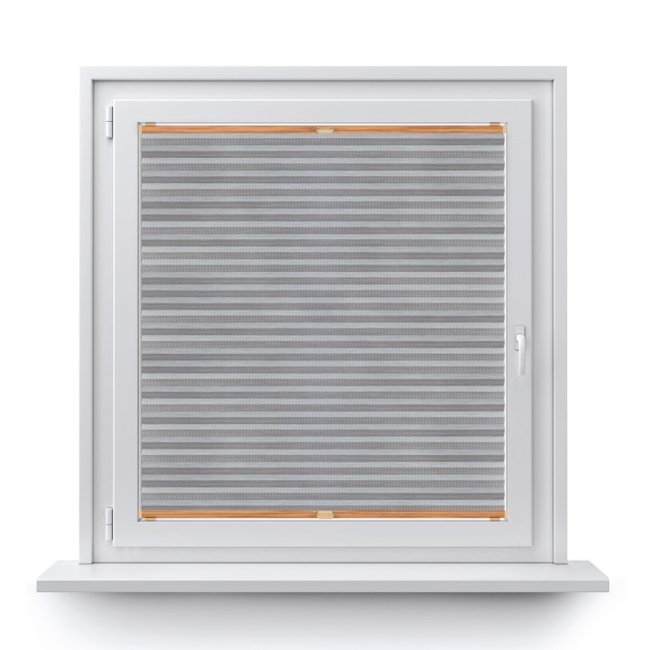 Plisa bezinwazyjna Bambus Przyciemniająca Szara 615