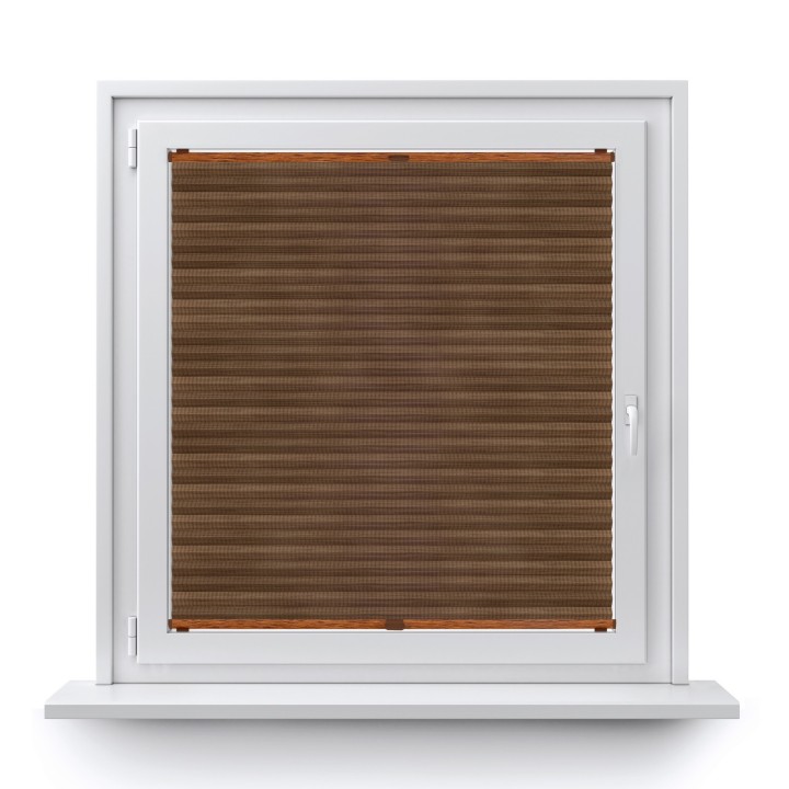 Plisa bezinwazyjna Bambus Przyciemniająca Ciemnobrązowa 606
