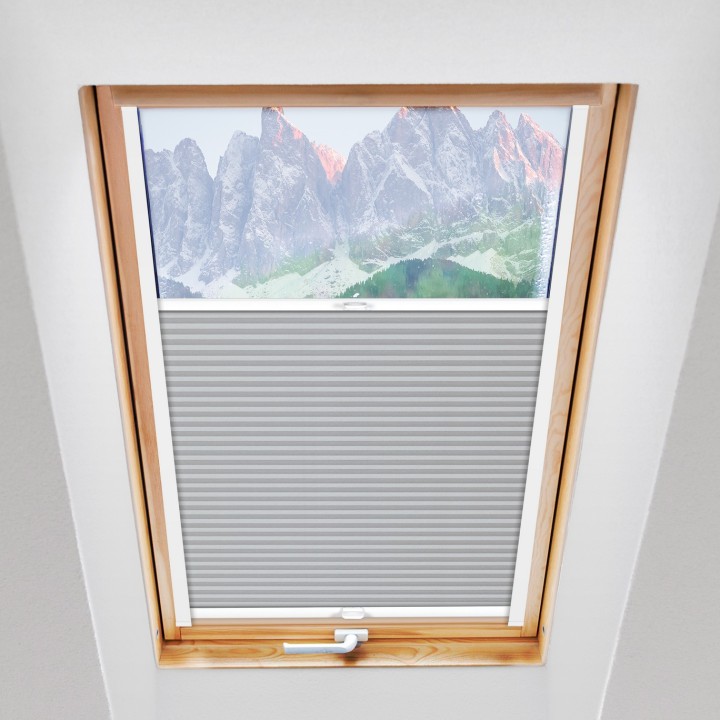 Plisa dachowa Plaster miodu Zaciemniająca Miodu Biała Ad7001