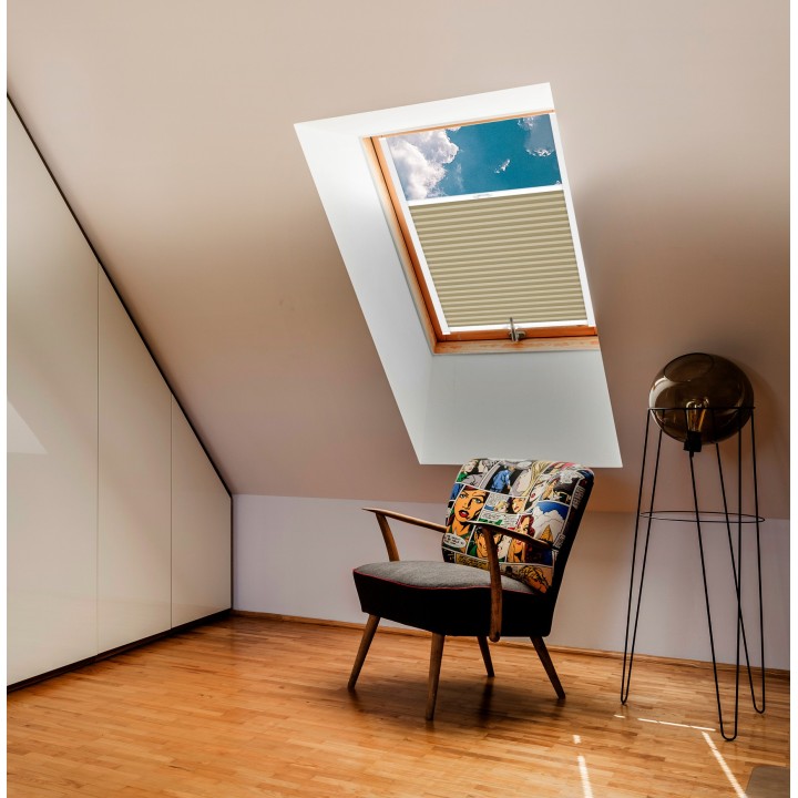 Plisa dachowa Plaster miodu Zaciemniająca Miodu Beżowa Ad7002