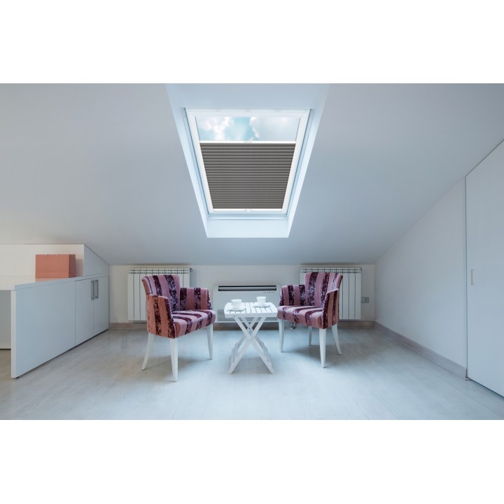 Plisa dachowa Plaster miodu Zaciemniająca Miodu Ciemnoszara Ad7005