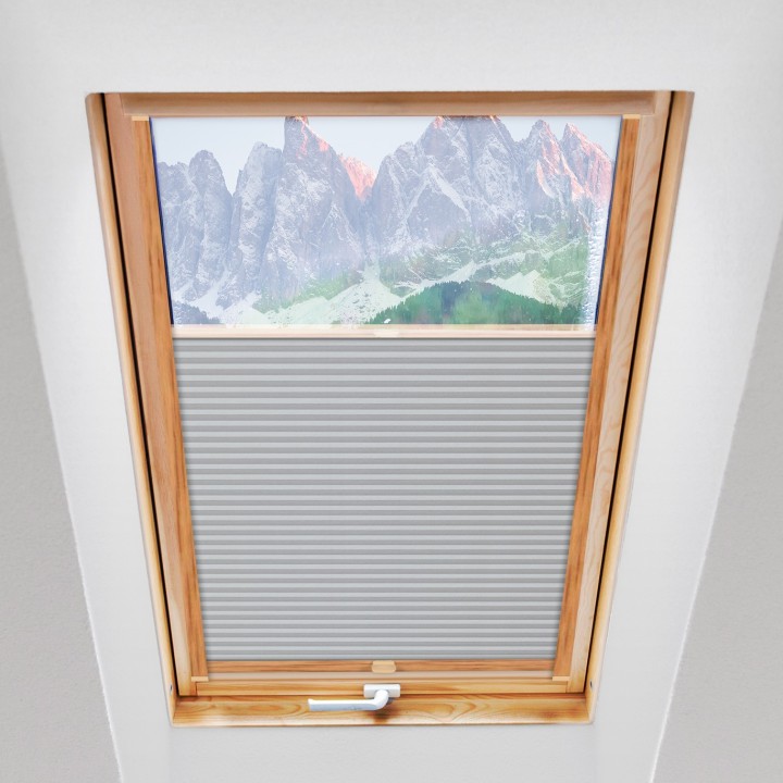 Plisa dachowa Plaster miodu Zaciemniająca Miodu Biała Ad7001