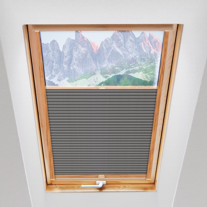 Plisa dachowa Plaster miodu Zaciemniająca Miodu Ciemnoszara Ad7005