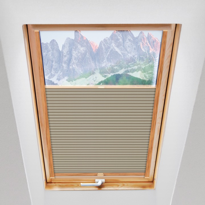 Plisa dachowa Plaster miodu Zaciemniająca Piaskowa Ad7007