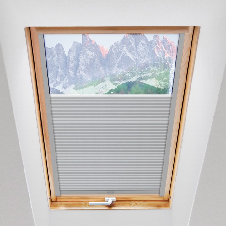 Plisa dachowa Plaster miodu Zaciemniająca Miodu Biała Ad7001