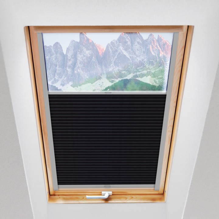 Plisa dachowa Plaster miodu Zaciemniająca Miodu Szara Ad7008