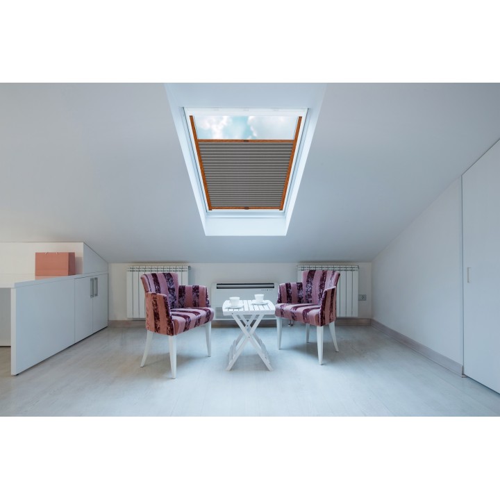 Plisa dachowa Plaster miodu Zaciemniająca Miodu Ciemnoszara Ad7005