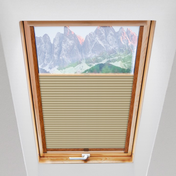 Plisa dachowa Plaster miodu Zaciemniająca Miodu Beżowa Ad7002