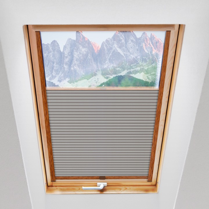 Plisa dachowa Plaster miodu Zaciemniająca Miodu Szara Jasna Ad7004