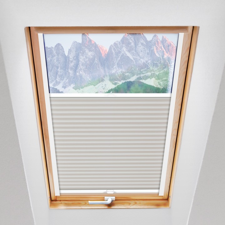 Plisa dachowa Natural Pearl Przyciemniająca Biała 401